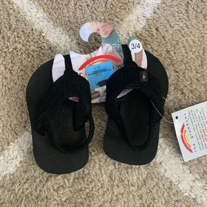 NWT Rainbow flip flops